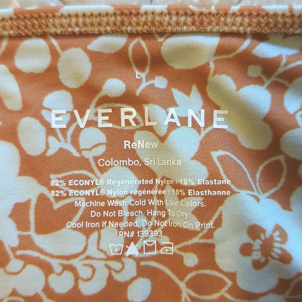 EVERLANE Floral High-Waisted Bikini Bottom - LG - Picture 2 of 5